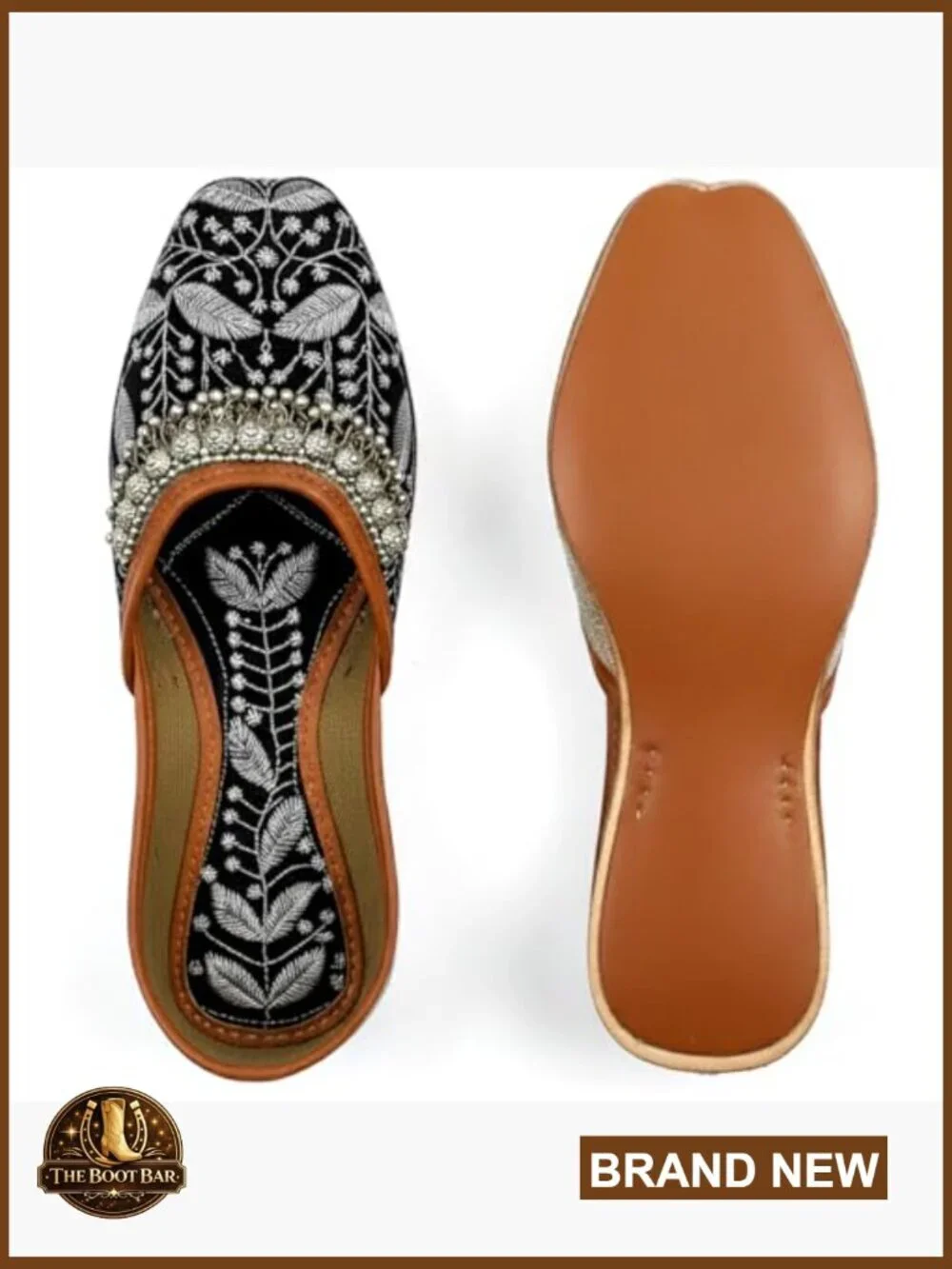 Embroidered Flats Punjabi Jutti Embellished Khussa Payal Slip Ons Party Wear